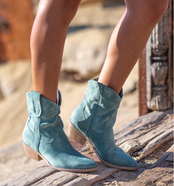 Bota Cowboy Tul verde