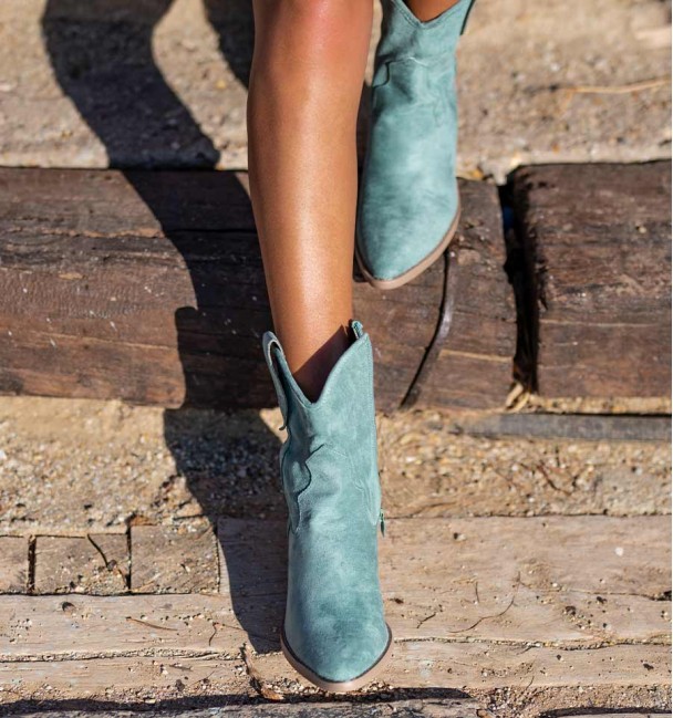 Bota Cowboy Tul verde