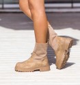 botas track color camel para mujer