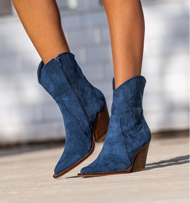 Botas cowboy bajas azules Adriana Botas cowboy bajas azules Adriana