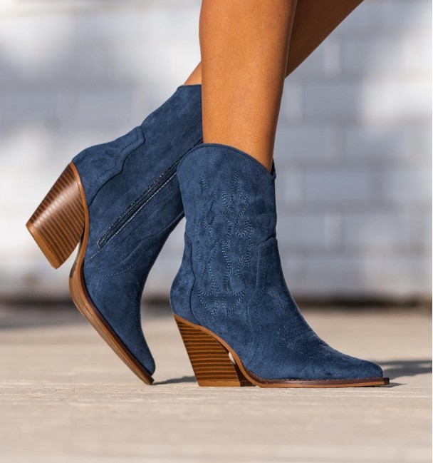 Botas cowboy bajas azules Adriana Botas cowboy bajas azules Adriana