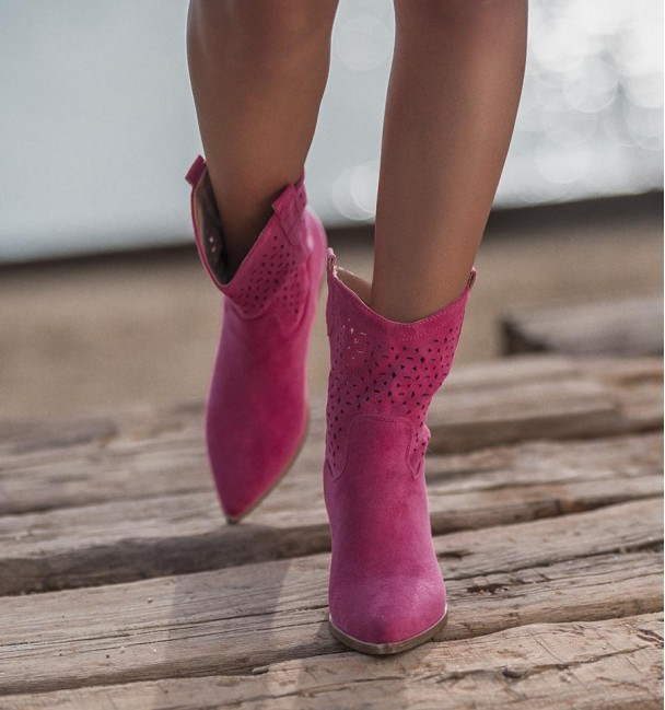 Fuchsia cowboy boots Terra