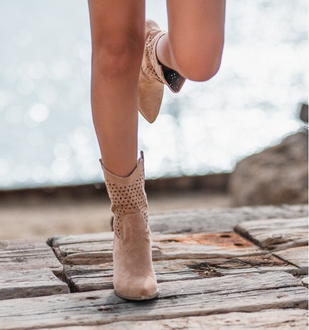 Botas cowboy beige Terra Botas cowboy beige Terra