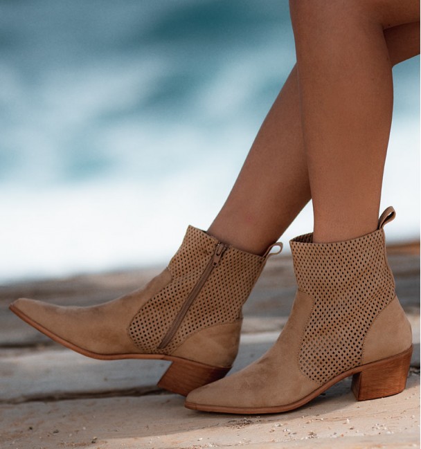 Botas cowboy castanhas claras Montreal Botas cowboy castanhas claras Montreal