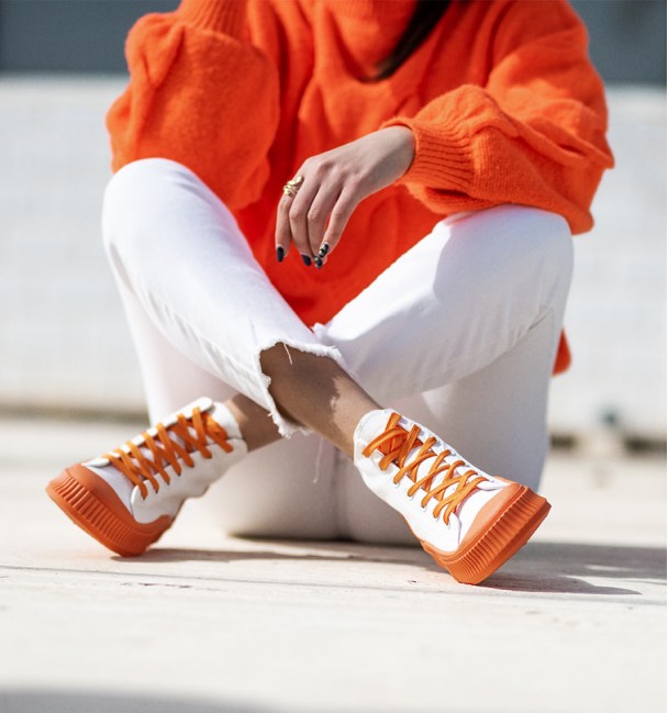 Ténis London laranja