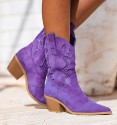 Botas cowboy purpura