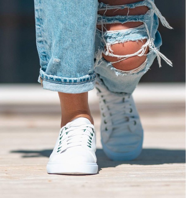 Vicky green and white sneakers Vicky green and white sneakers