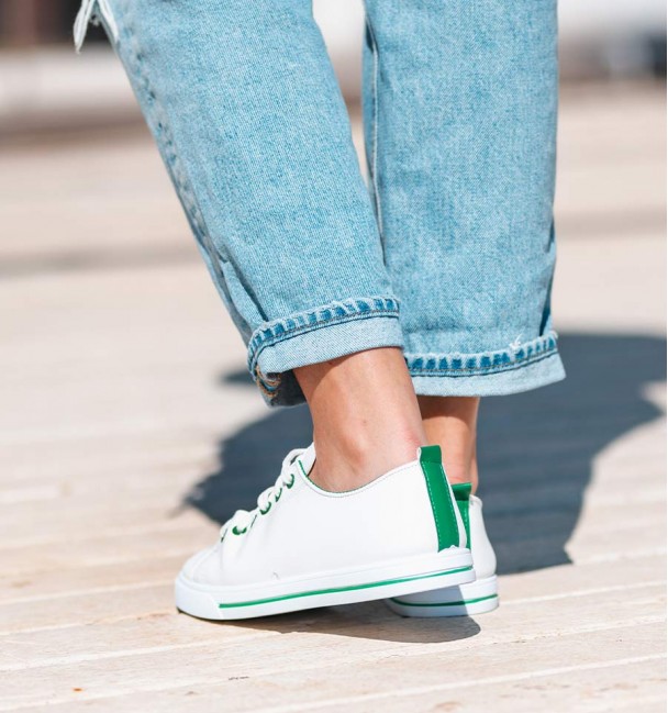 Vicky green and white sneakers Vicky green and white sneakers