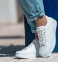 Berlin thick-soled trainers white