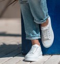 Berlin thick-soled trainers white