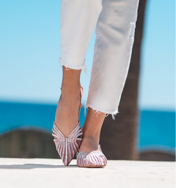 Pink women´s ballerinas Shine