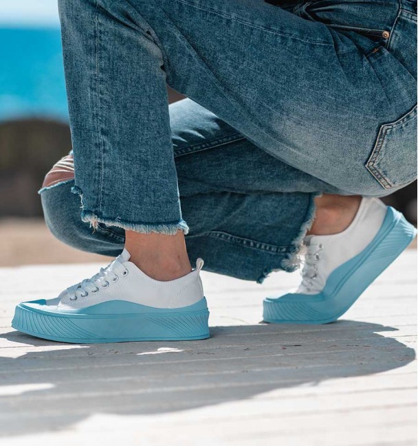 Berlin blue thick-soled trainers Berlin blue thick-soled trainers