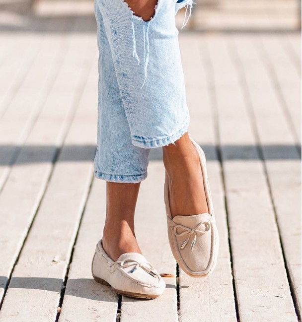 Mocasines soft bege