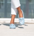 Mocasines soft azul claro