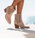 Botines cowboy beige Ocean
