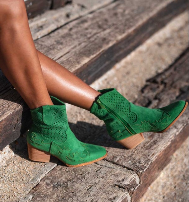 Botas verdes cowboy Botas verdes cowboy