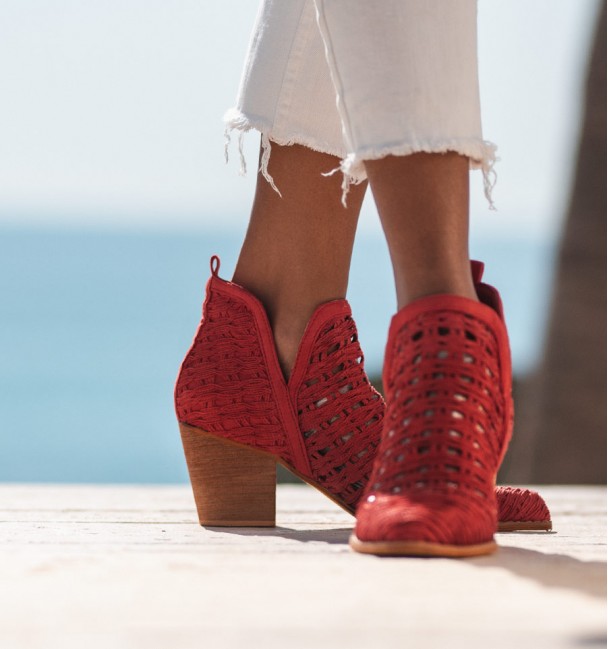 Botas vermelho de verão