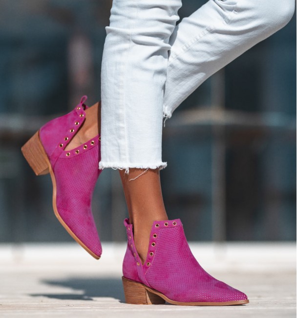 Botinhas Mirta fúcsia Botinhas Mirta fúcsia