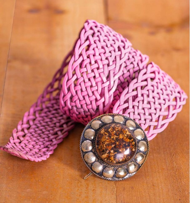 Bohochic belt pink