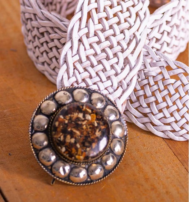 Bohochic white belt