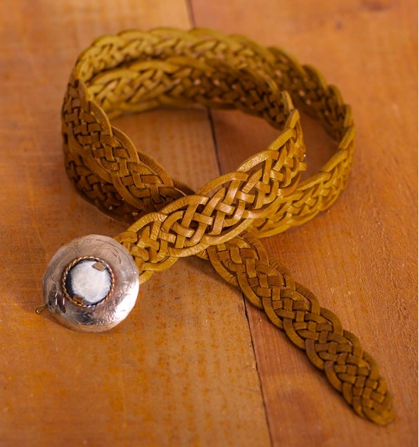 Cinto amarello  bohochic mini