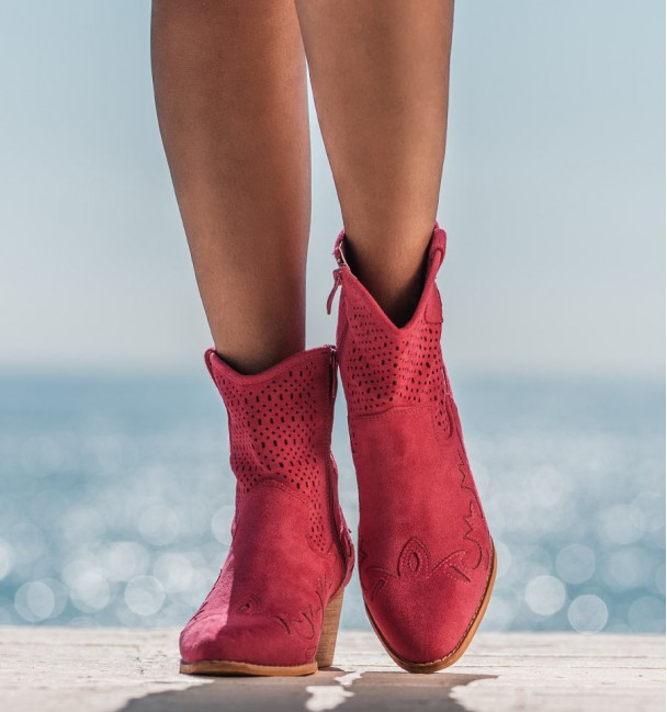 Botas fúcsia cowboy