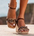 Esparto wedge chain brown