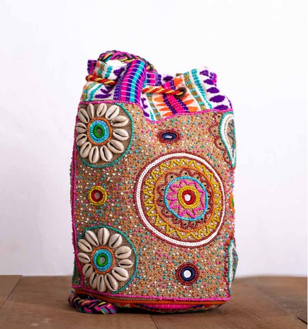 Bolsa multicolor bohochic