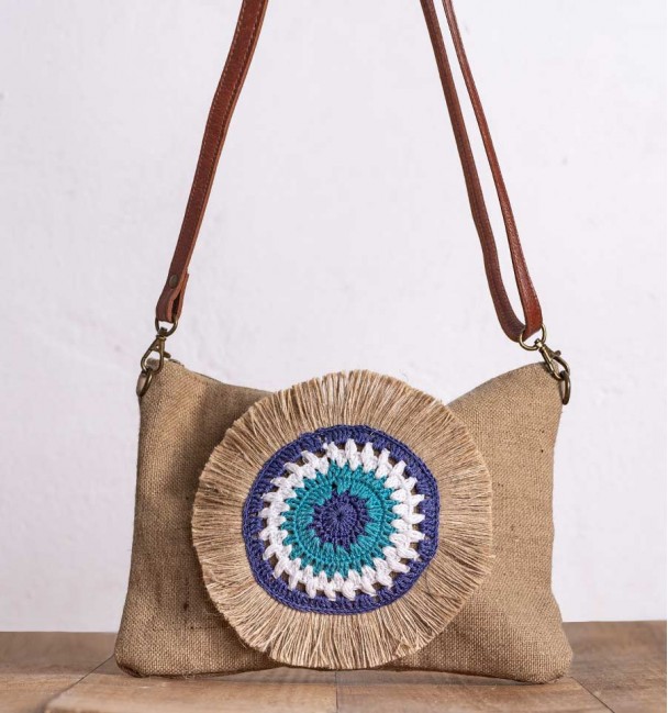 Bolso yute croché