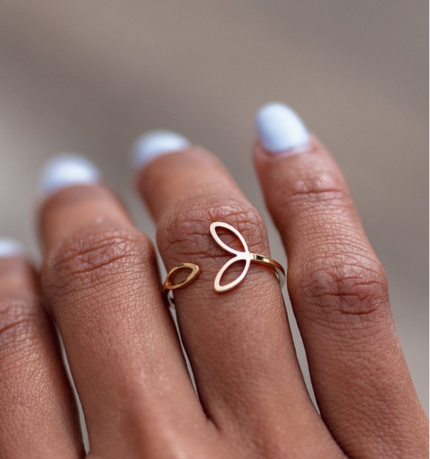 Trees steel golden ring