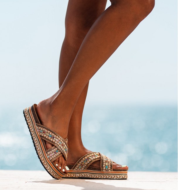 brown sandals Guaruja