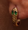 Pendientes Snake green