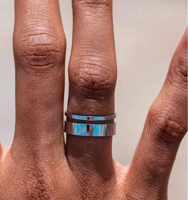 Anillo ancho Dos