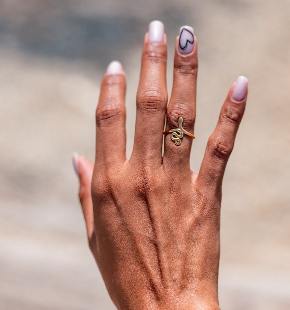 Anillo mini snake gold 2