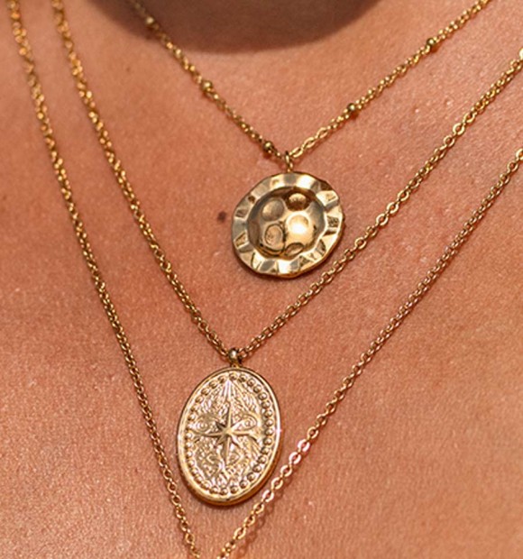Collar triple Agua 2