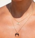 Double necklace Black moon