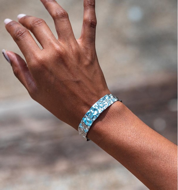 Brazalete Lula plateado