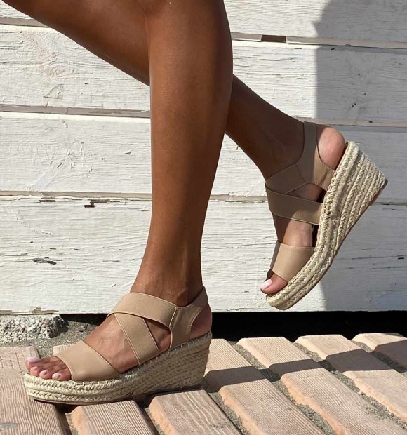Sandalias taupe Alma