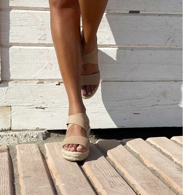 Sandalias taupe Alma