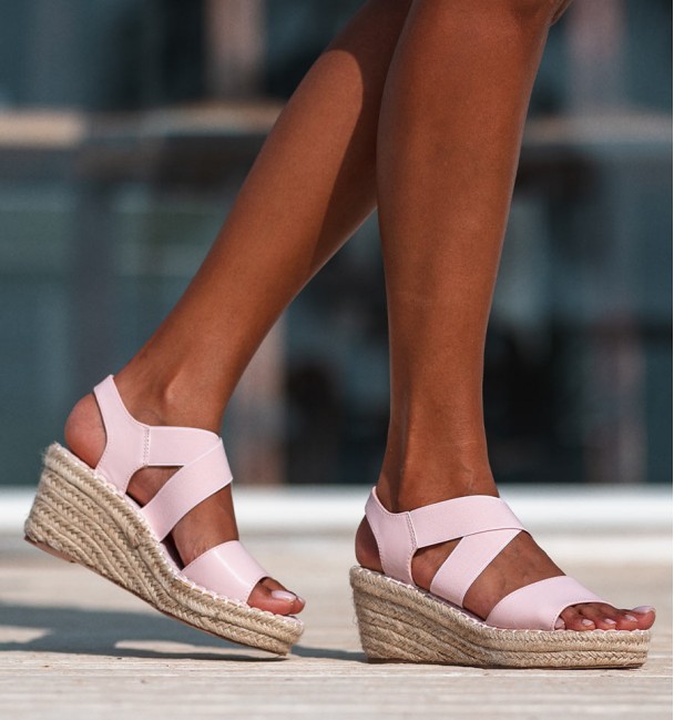 Wedge pink sandals Alma