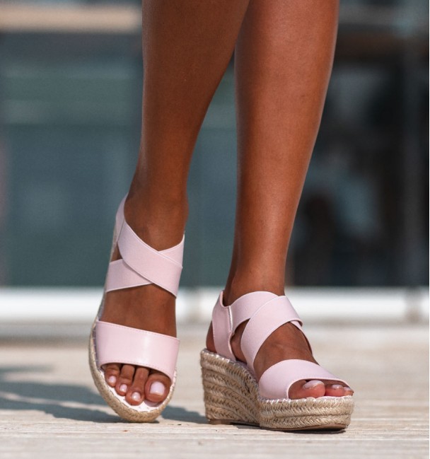 Wedge pink sandals Alma