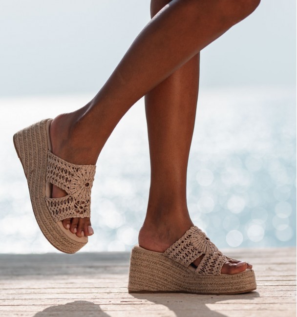 Platform esparto sandals Sa Calobra Platform esparto sandals Sa Calobra