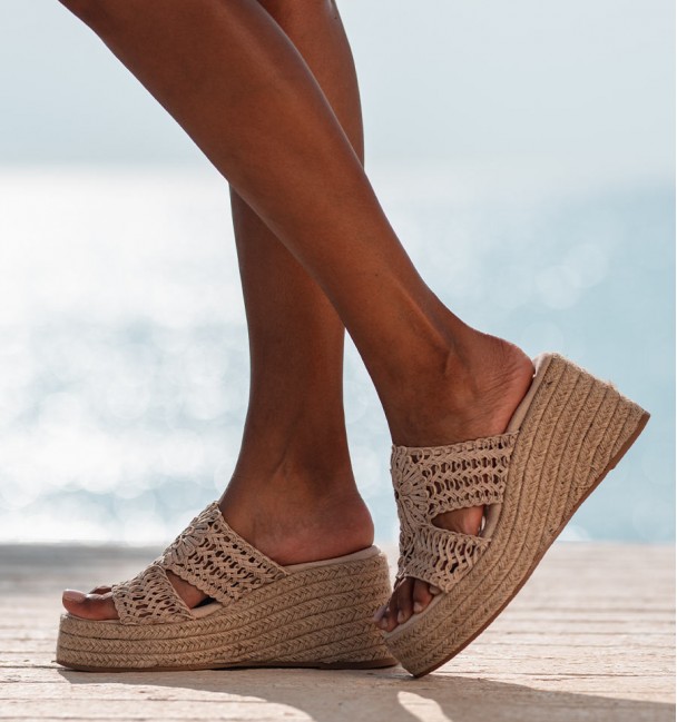 Platform esparto sandals Sa Calobra Platform esparto sandals Sa Calobra