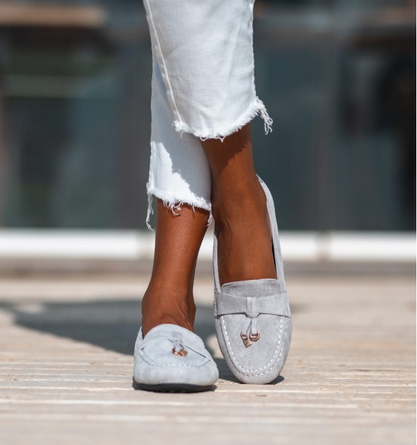 Mocassins Paris cinzentos