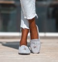 Paris grey loafers