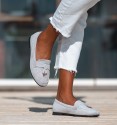 Paris grey loafers