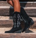 Embroidered cowboy boots
