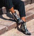 Botines cowboy combinado Lola