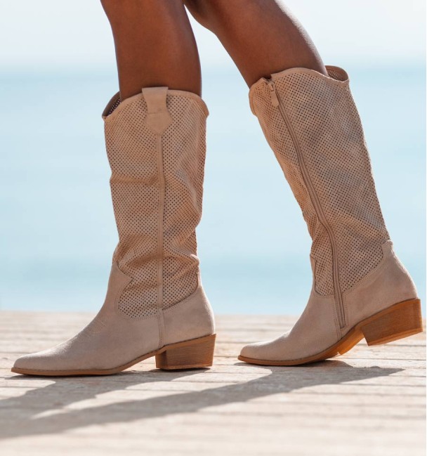 Botas cowboy bege Marina