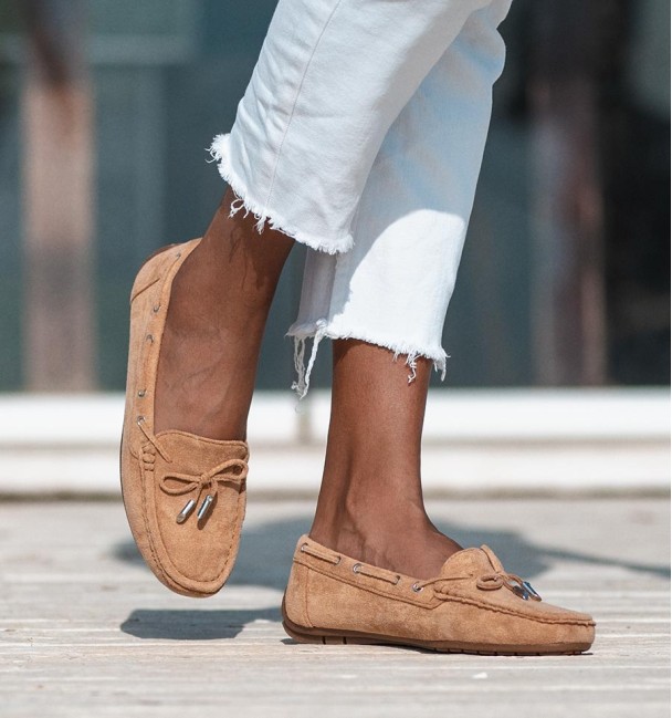 Mocassins Soft castanhos claros